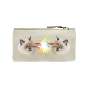 Grindstore Crazy Laser Kitten Pencil Case Cream (One Size)