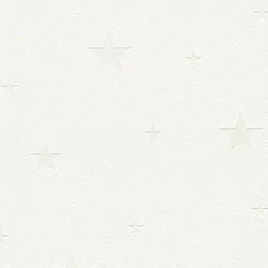 Glow in the Dark Stars Wallpaper White AS Creation 32440-1