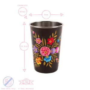 BillyCan - Picnic Tumbler - 400ml  - Carbon Pansy