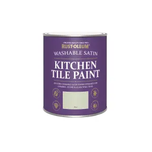 Rust-Oleum Aloe Satin Kitchen Wall tile & panelling paint, 750ml