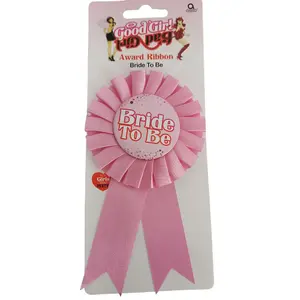 Amscan Bride To Be Award Ribbon Pink (One Size)