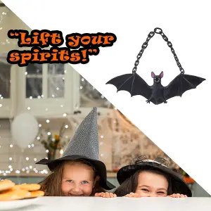 Hanging Bat Decoration Halloween Party, Trick or Treat  Black