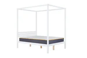 Birlea Mercia Four Poster King Bed White