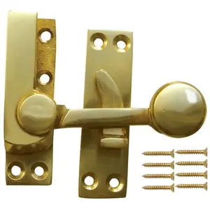 AFIT Polished Brass Quadrant Arm Sash Window Fastener 70mm