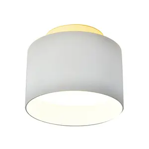 Luminosa Ice White LED Flush Mount 12W 4000K + 4W 3000K