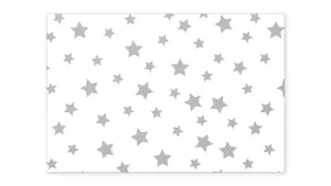 ALLboards Magnetic Boards MetalBoard GRAY STARS BACKGROUND 90x60cm a Magnetic Metal Poster for all types of magnets