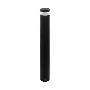 IP44 Outdoor Bollard Light Black Cast Aluminium 11W Built in LED Lamp Post