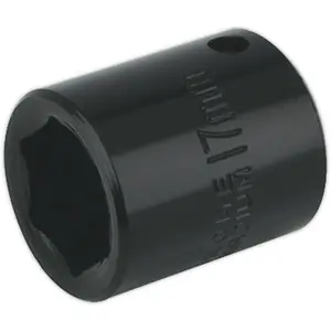 17mm Chrome Vanadium Forged Impact Socket - Durable 3/8 Inch Drive Tool