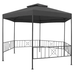 Berkfield Garden Gazebo 323x275x265 cm Anthracite