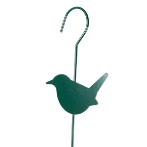 Homescapes Metal Spring Bird Feeder with Bird Decoration, Wren