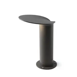 Luminosa Lotus Outdoor LED Dark Grey Bollard Pedestal Lamp 18W 3000K IP65