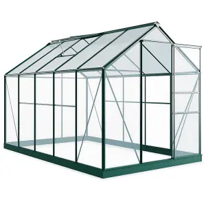 Rosette Hobby Aluminium Polycarbonate Greenhouse - 6x10