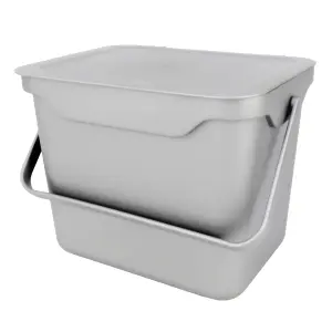 Easy Eco - 5L Compost Caddy - Light Grey