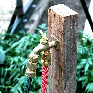 Darlac Brass Take Anywhere Outdoor Tap Garden Watering Irrigation Hose End