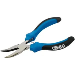 Draper 125mm Soft Grip Bent Nose Mini Pliers 12540