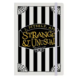 Grindstore I, Myself, Am Strange & Unusual Hard Cover A5 Notebook Cream/Black (One Size)