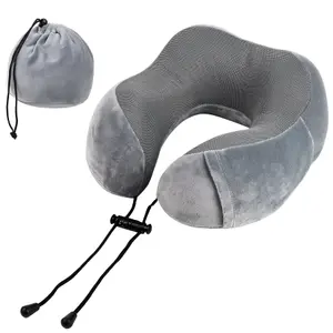 Memory Foam Neck Travel Pillow Lightweight Portable Head Neck Support Pillow