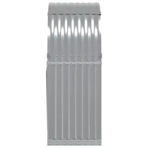 Log Holder Light Grey 80x45x120 cm Galvanised Steel