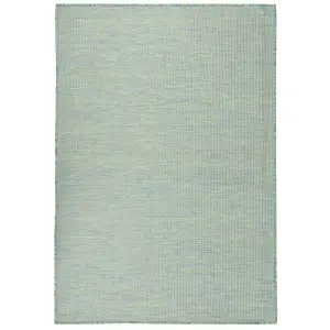 Berkfield Outdoor Flatweave Rug 160x230 cm Turquoise