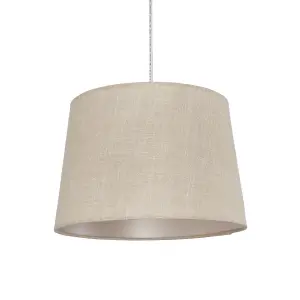 Inlight Petra Natural Woven effect Slubby Light shade (D)30cm