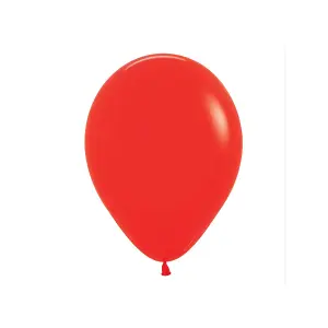 Sempertex Latex Plain Balloons (Pack of 100) Red (One Size)