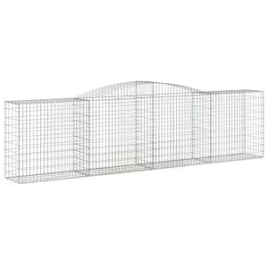 Atis Silver Metal Fence Panels 120cm H x 400cm W x 50cm D