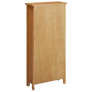 Berkfield Storage Cabinet 50x22x110 cm Solid Oak Wood