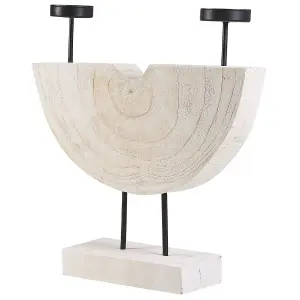 Candle Holder APANGO Wood White