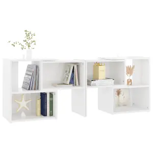 Berkfield TV Cabinet High Gloss White 104x30x52 cm Engineered Wood