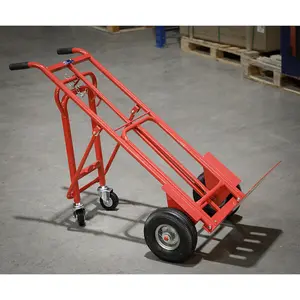 250kg Heavy Duty 3-in-1 Sack Truck with Pneumatic Tyres for Easy Transport