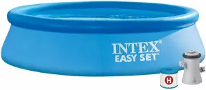 INTEX 8FT EASY SET POOL C/W FILTER PUMP