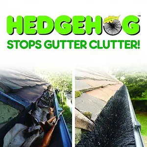 Hedgehog Gutter Guard 4m x 100mm / Clean Clear Blocked Leaves Twigs Leaf Debris