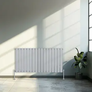 Right Radiators 600x1156 mm Horizontal Single Flat Panel Designer Radiator Chrome