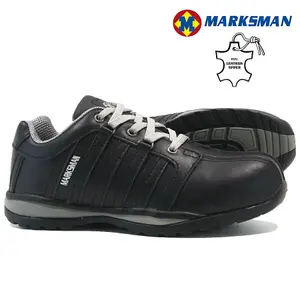 Size 8 Mens Ladies Leather Safety Shoes Boots Work Steel Toe Cap Trainers Ankle Womens