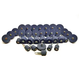 36pc Assorted Grinding Stones Wheels Coarse and Fine with 1/4in Arbor