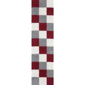 Myshaggy Collection Rugs Geometric Design  381 Red