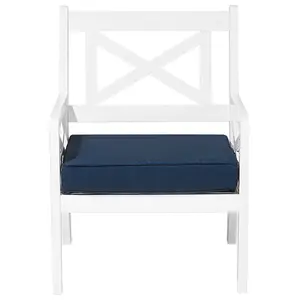 Garden Chair BALTIC Acacia Wood Navy Blue