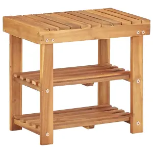 Berkfield Shoe Rack 50x32x45 cm Solid Acacia Wood