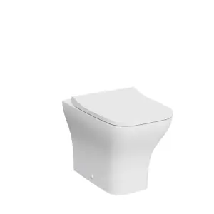 Premium CLOSED BACK ROUND Toilet Set (Oslo) - Rimless Pan - Cistern - Soft Close Seat - Includes Chrome Flush Button