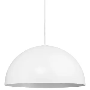 Nordlux Ellen 40 Indoor Living Dining Metal Pendant Ceiling Light in White (Diam) 40cm