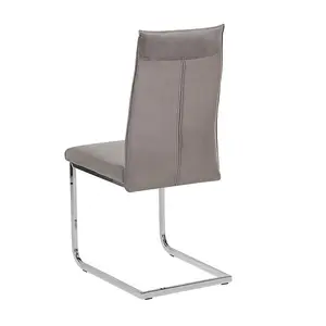 Bruno Upholstered Dining Chair Grey