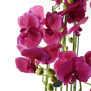 110cm Large Pink Orchid Plant - Artifcial - 41 REAL TOUCH flowers