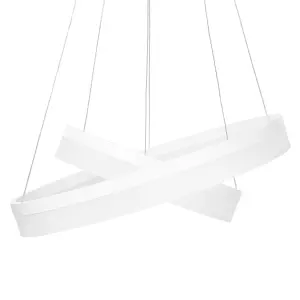 Metal LED Pendant Lamp White PUZI