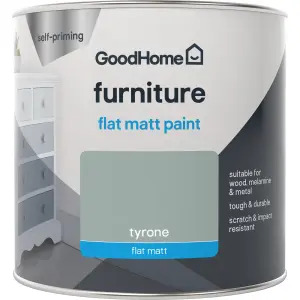 GoodHome Tyrone Flat matt Furniture paint, 500ml