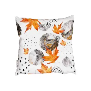 Orange Autumn Leaves (Outdoor Cushion) / 45cm x 45cm