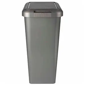 45 Litre Swing & Lift Top Waste Bin Grey