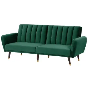 Sofa Bed VIMMERBY Emerald Green Velvet