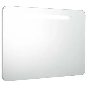 Berkfield LED Bathroom Mirror Cabinet 80x9.5x55 cm