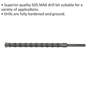 35mm x 570mm SDS Max Drill Bit for Masonry - Durable and Precision Engineered