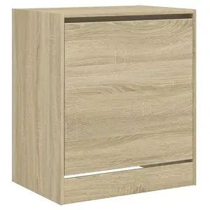 Berkfield Shoe Cabinet Sonoma Oak 60x42x69 cm Engineered Wood